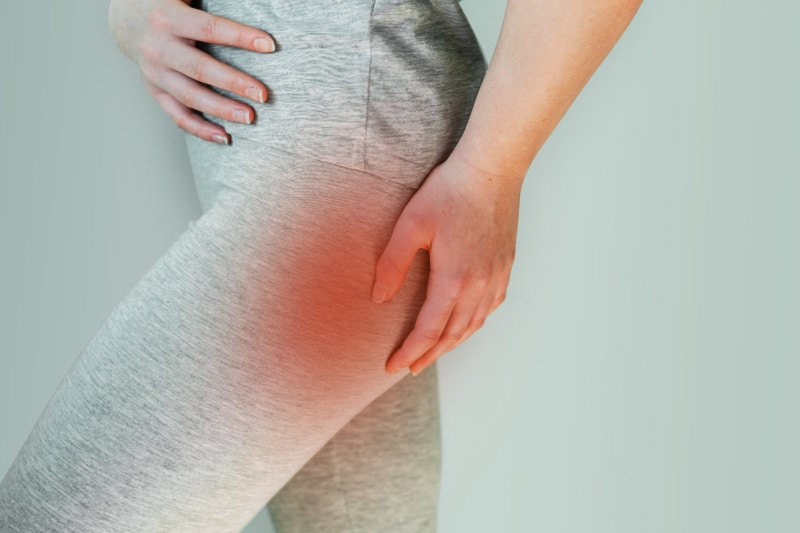 Same day buttock pain peace of mind scan