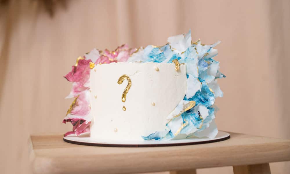 Gender Reveal Scan Cake Cutting Gender Reveal Scan Cake Cutting