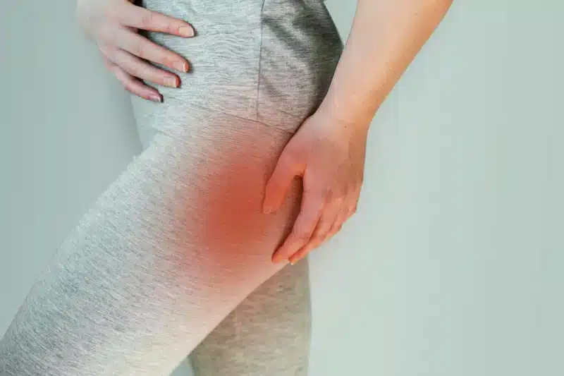 Same day buttock pain peace of mind scan Child Abdominal Ultrasound Being Performed Birmingham